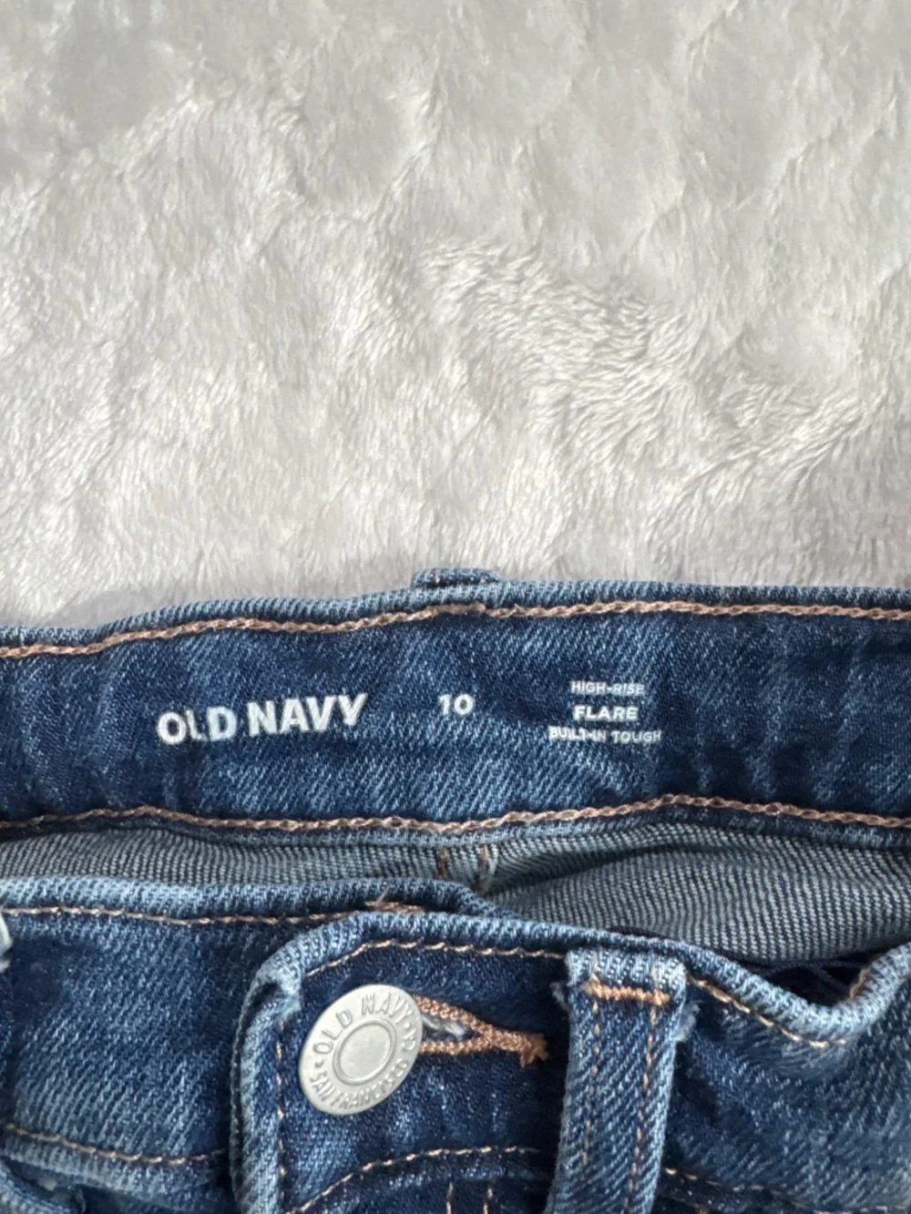 Old Navy Jeans High Rise Flare Blue Denim Girls Size 10